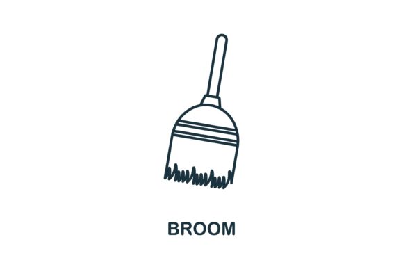 Enhance Your Cleaning and Design Projects with the Broom Icon