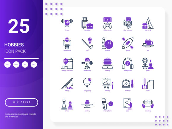 Enhancing Your Creative Projects with the Hobbies Icon Pack