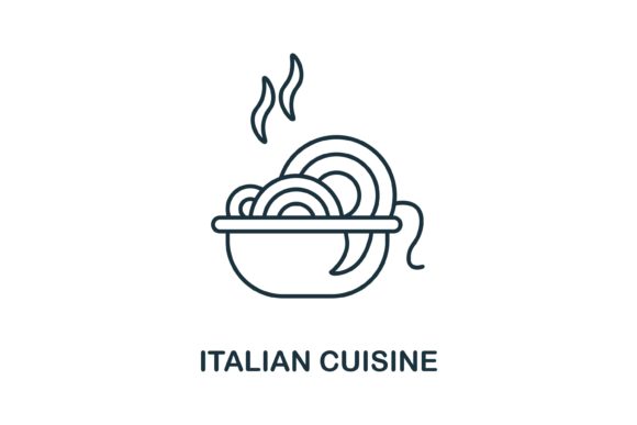 Iconic Italian Cuisine Graphics for Your Projects