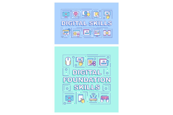 Mastering Digital Skills with the Word Concepts Banner Set