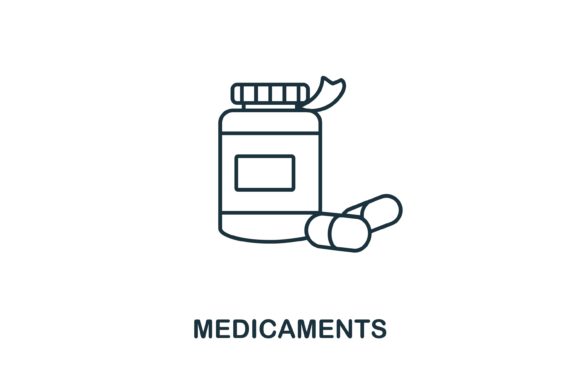 Medicaments Icon: A Versatile Design Asset
