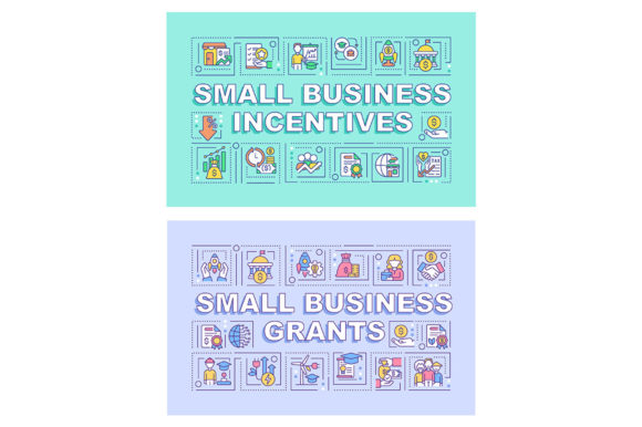 Small Business Incentives Word Banners