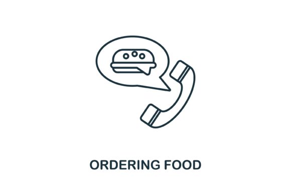 Streamline Your Designs with Ordering Food Icon